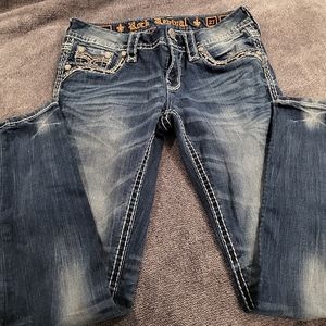 Rock Revival Jeans Size 27 inseam is also 27"